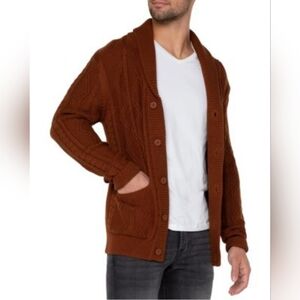Liverpool Los Angeles Fisherman Cable Shawl Cardigan Sweater